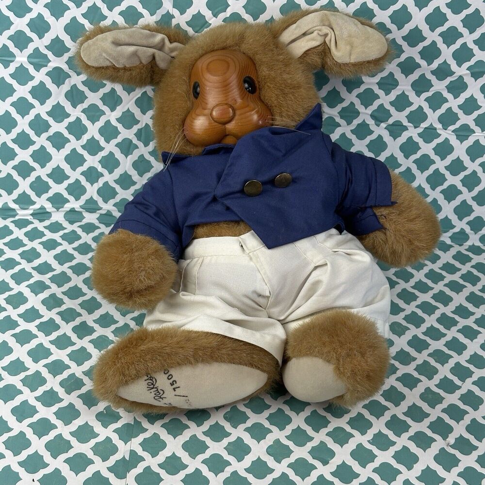 Raikes Rabbit Uncle Vincent 1990 Numbered 6012/7500‎ Wood Face